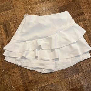 white skirt